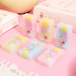 1pcs Star Eraser Clear High Light Color Less-dust for Pencil Cleaning Stationery School A7608