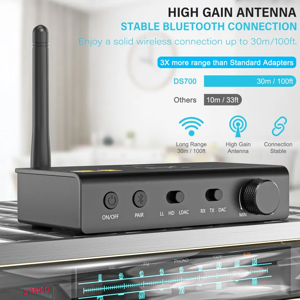 1Mii HiFi Bluetooth トランスミッター DS700 Sa36b6e98ac18464c85a575c8035d5
