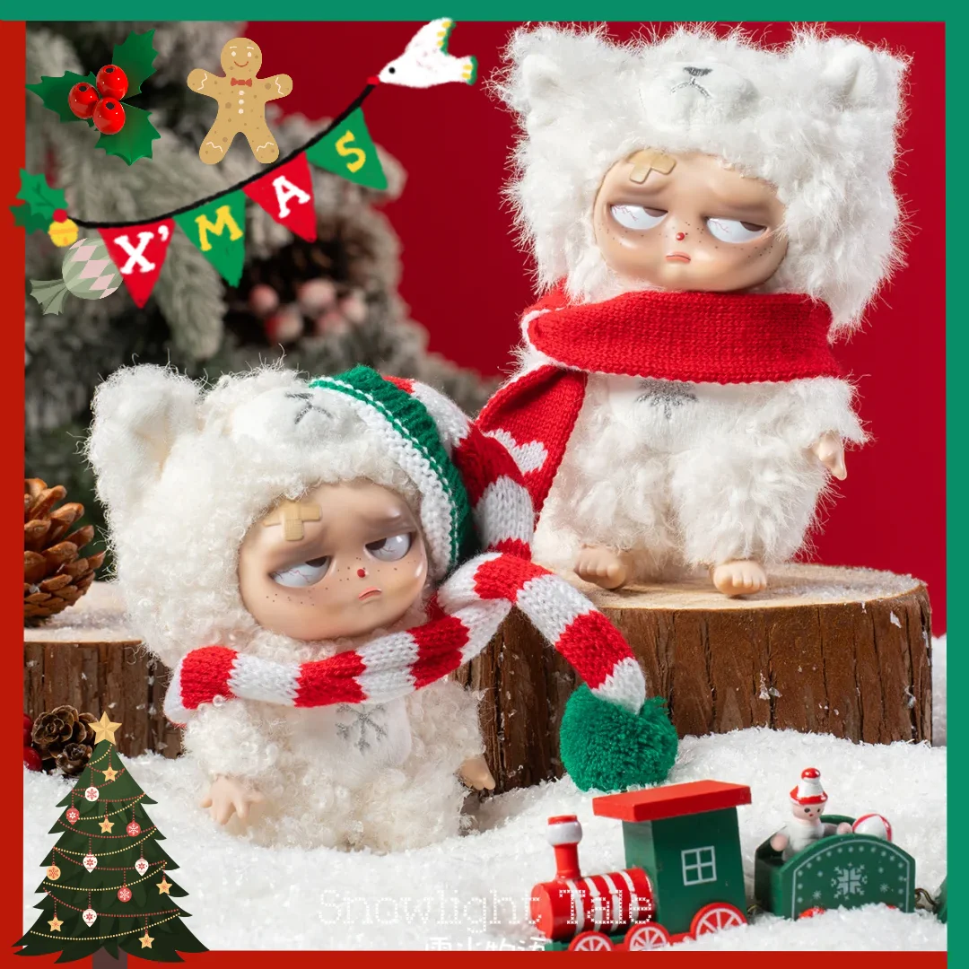 Оригинальная рождественская серия Grumpipi, кукла без сна, слепая коробка, игрушка, сказка-снег, идеальная ночная коллекция без сна, Рождественский подарок