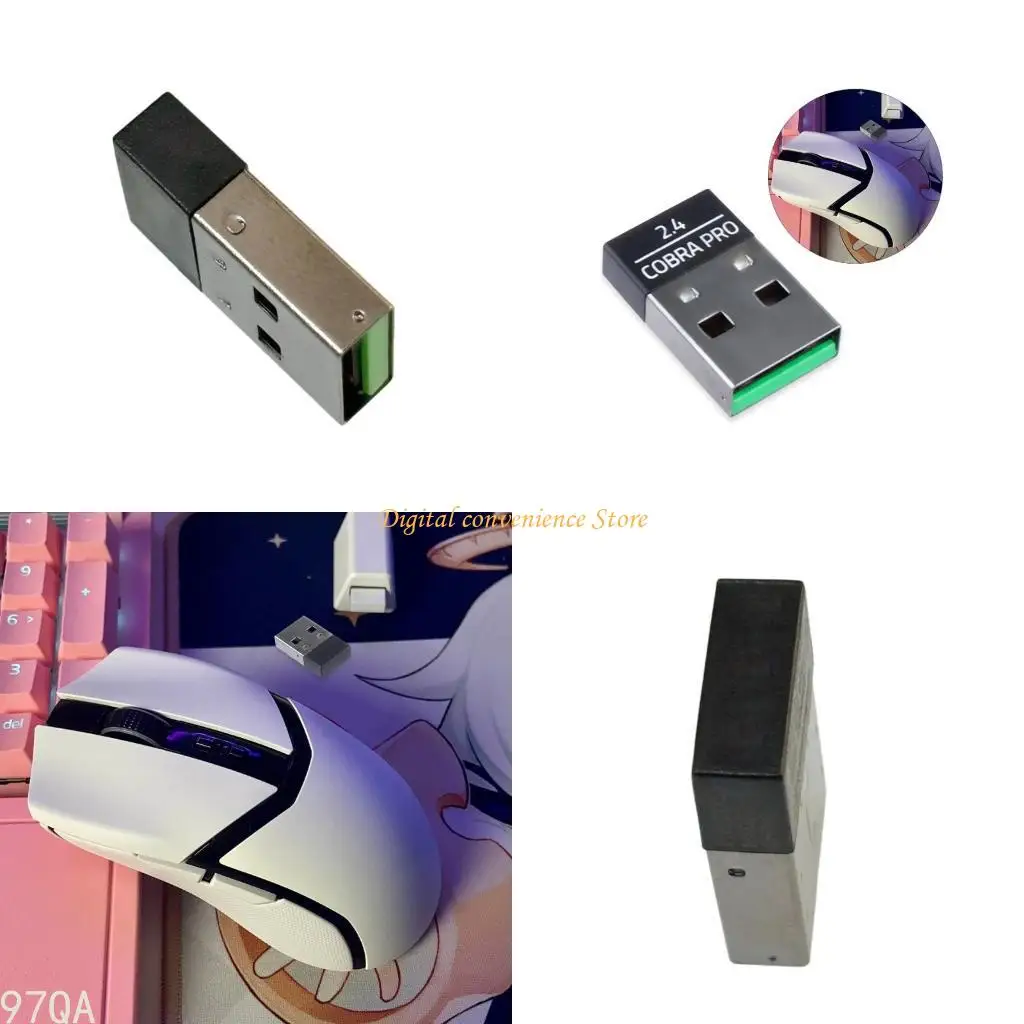 

97QA Wireless Receiver For Wireless Lighting 30K Optical Mouse USB Adapter