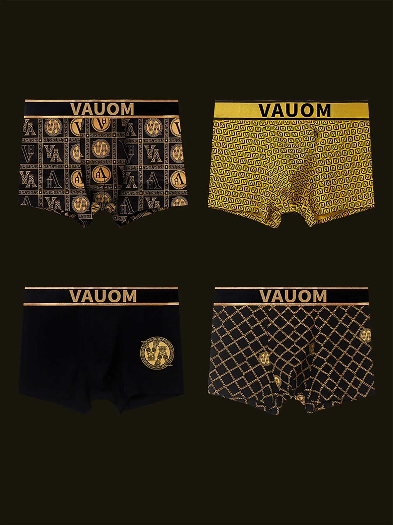 4PCS men's underwear Fashion trend men's boxers