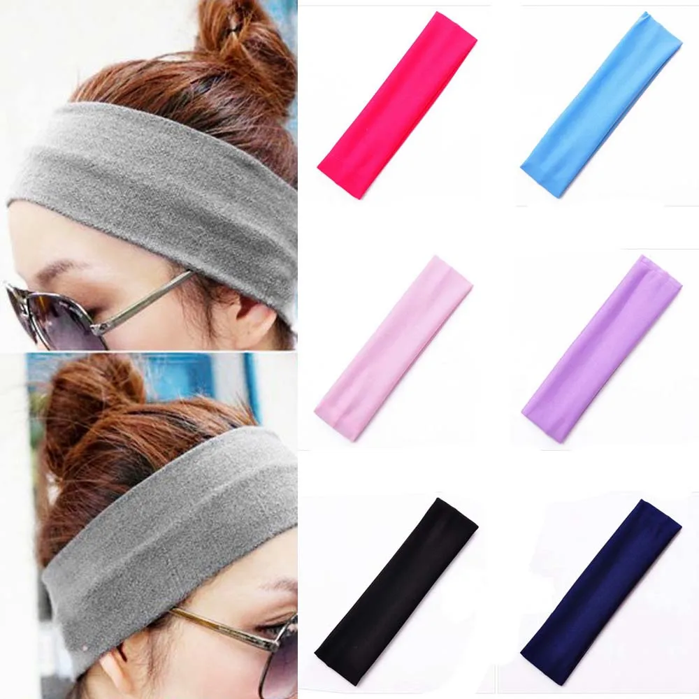 Men Outdoor Fitness Bandage Headscarf Turban Hair Accessories Elastic Sweatband Hair Bands Yoga Headband