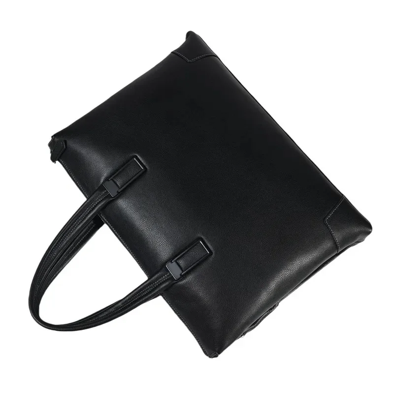 2026 NEW Men's business handbag, cowhide computer bag, genuine leather briefcase, commuting large capacity lawyer bag SAC
