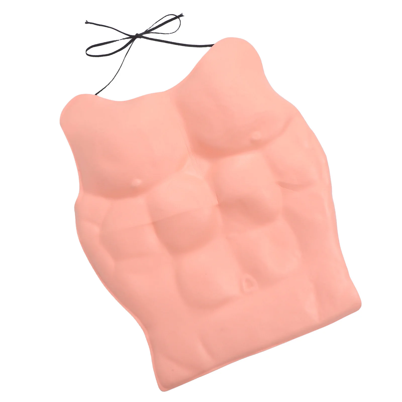 Fake Pectoral Muscle Chest Props Eva Realistic Reusable Costume For Cosplay Halloween Party Masquerade Gag Prank