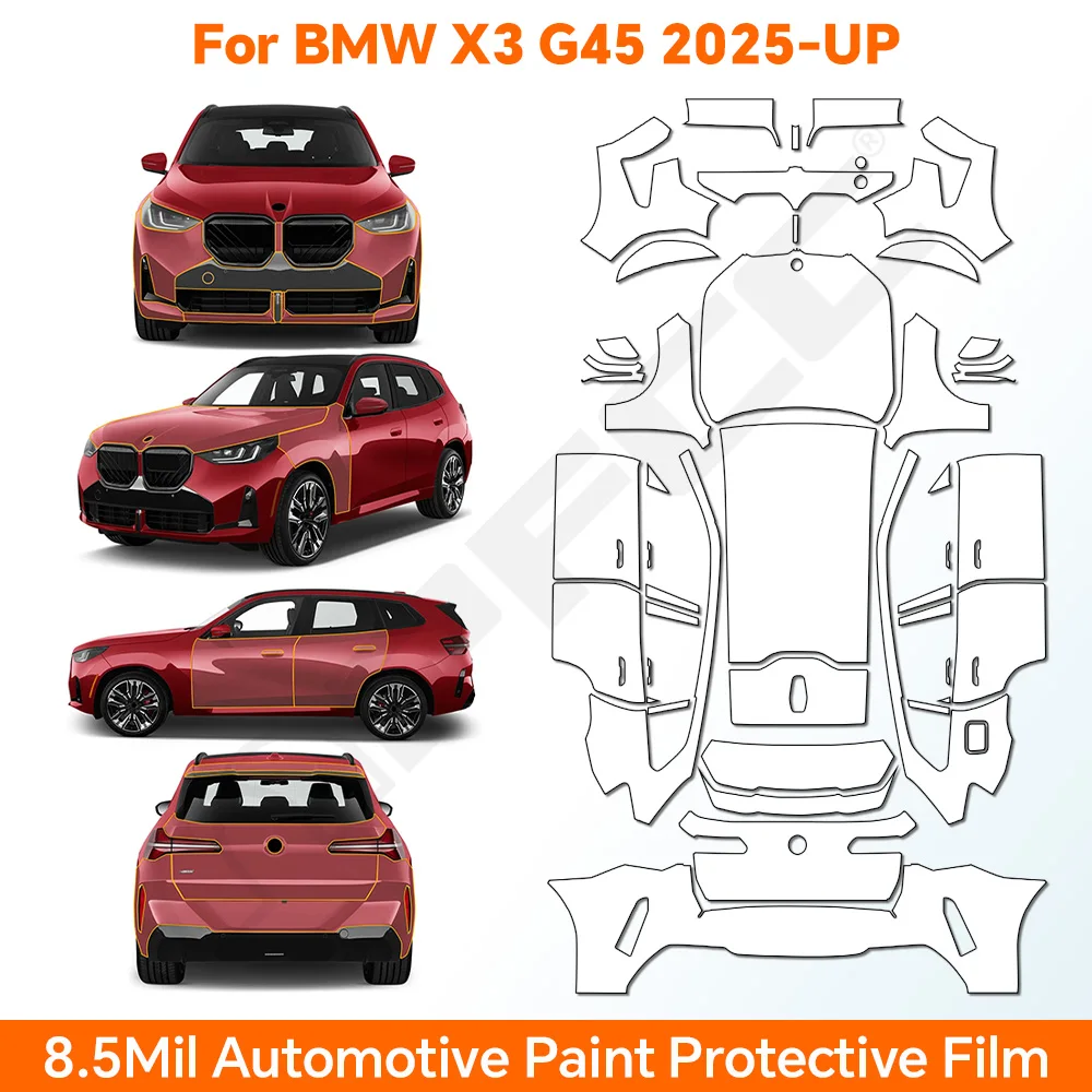 

TPU For BMW X3 G45 Sport 30 M50 M Sport 2025 Paint Protection Film Clear Bra Car Body Pre-cut PPF Anti-Scratch Resistant Repair