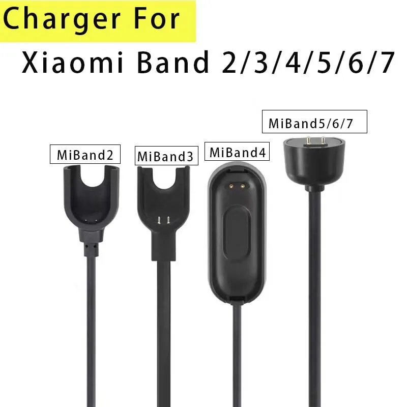 Cargadores magnéticos para Xiaomi Mi Band 7 6 5 Cable de carga USB para MiBand 4 3 2 MiBand 7 Pro Cable cargador Dock Cable USB portátil