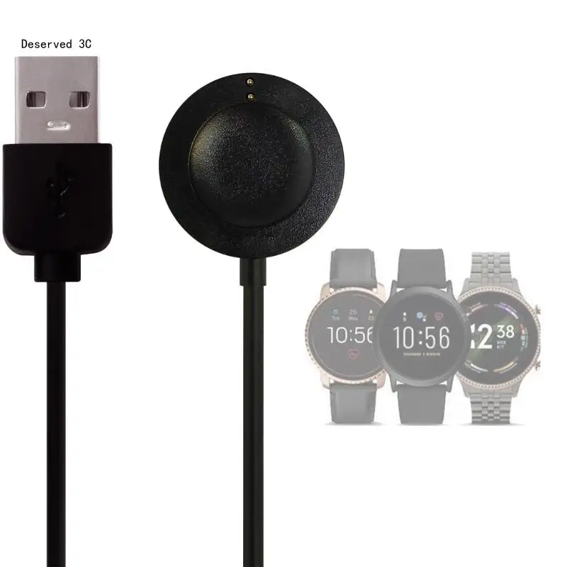 USB Fast Charging Cable Line Wire Power Adapter for Fossil Gen 6 5 4