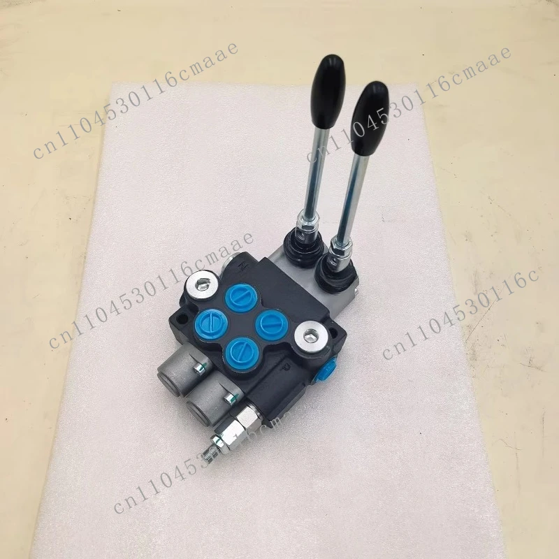 40 Liter/min 2 Spools Manual Hydraulic Monoblock Directional Control Valve Hydraulic Distributor
