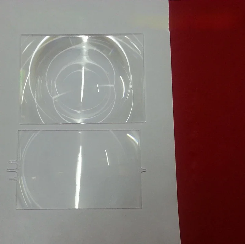 2Pcs พลาสติก Fresnel เลนส์ความยาวโฟกัส185มม.120มม.สำหรับ5 "5.8" DIY โปรเจคเตอร์ HD FPV วิดีโอเครื่องบินแว่นขยาย150X86มม.140x102mm