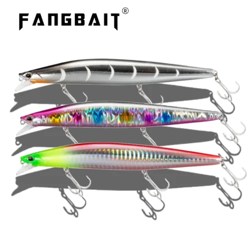 Señuelo de pesca de pececillo hundido, 140mm, 26g, Wobblers, Jerkbait de fundición larga, asesino silencioso, 140S, lubina a rayas, pez azul, pesca bonita