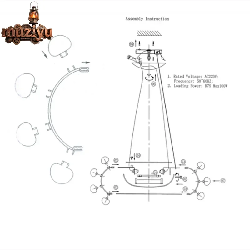 Muziyu Classic Italian Design Zeus Sweat Pearl Stone Table Lamp Floor Lamp Transparent Gold Crystal Custom