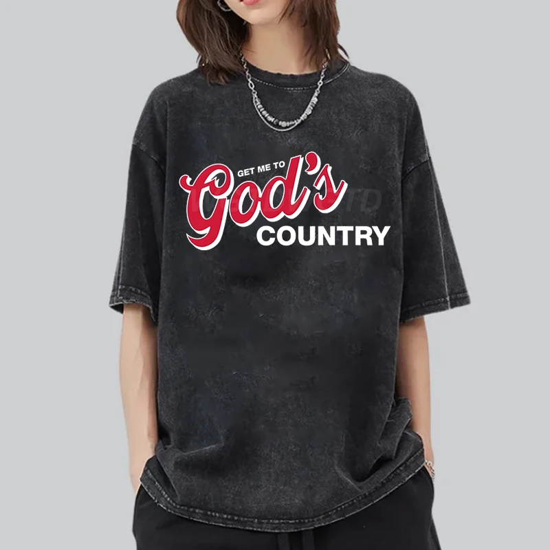 

Рубашка Morgan Wallen Get Me To God's Country, свободные потертые футболки из 100% хлопка для мужчин и женщин, винтажные футболки с кантри-музыкой