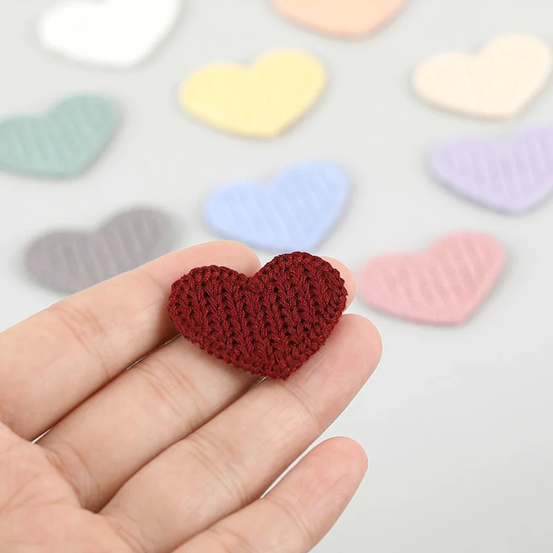 Love DIY Heart Embroidered Fabric Stickers Accessories Earrings Bags Shoes Decorations Patches Clothing Accessories