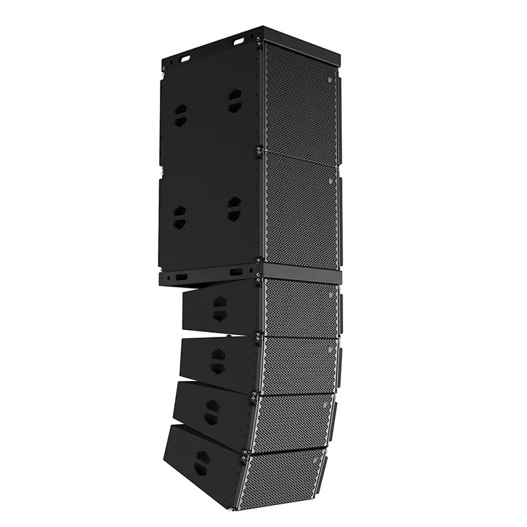 Boa venda alto-falantes line array profissionais de três vias de matriz de linha interna dupla de 10 polegadas