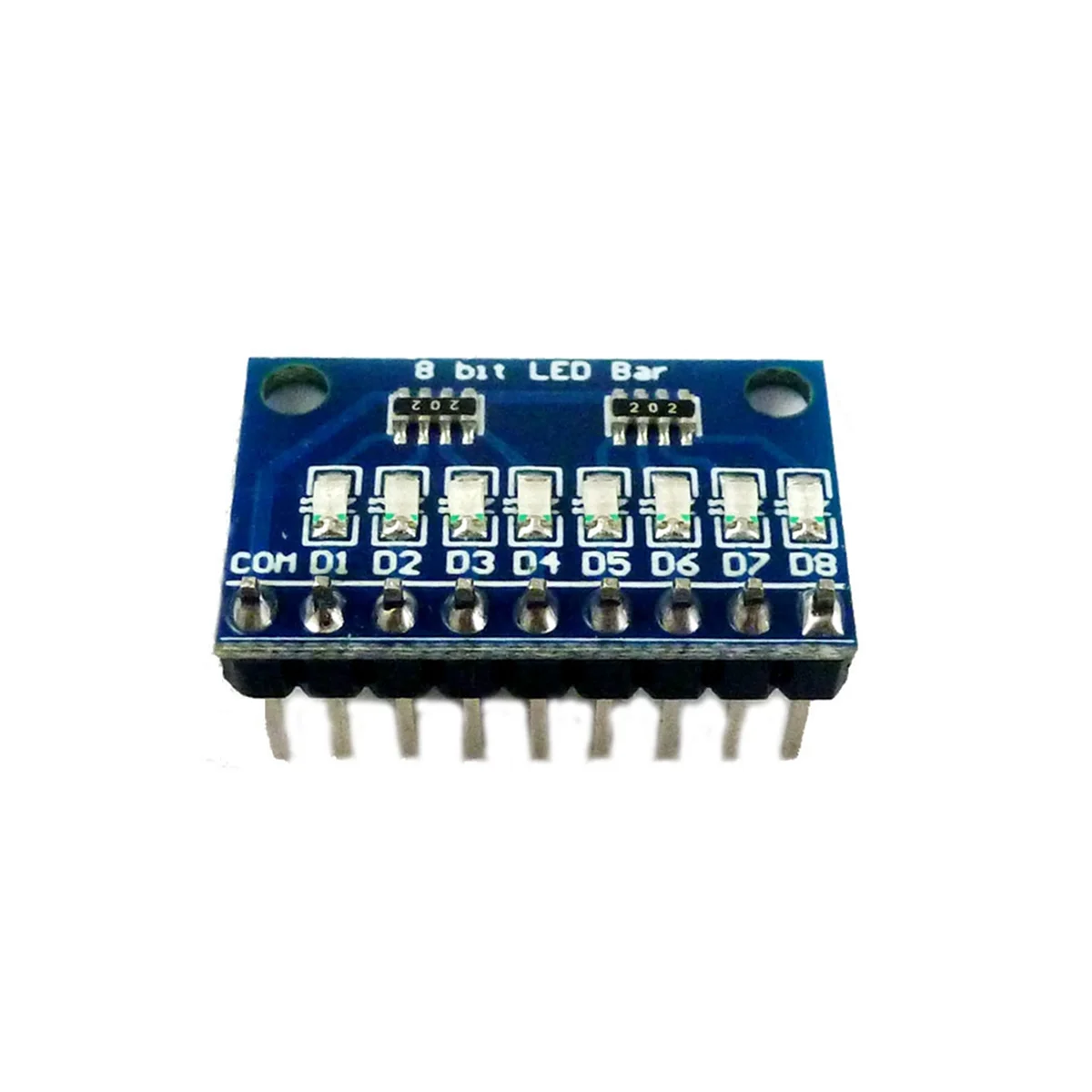 1Pcs 3.3V 5V 8 Bit Blue Common Cathode LED Indicator Module DIY Kit for Arduino NANO UNO Raspberry Pi 4 Nodemcu V3