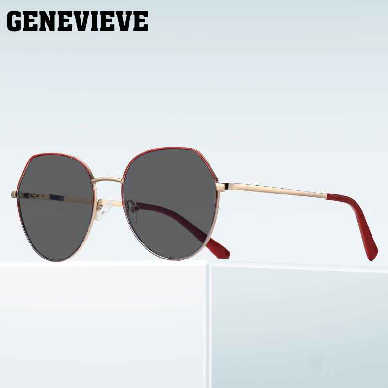 نظارة شمسية مستقطبة من GENEVIVE للنساء ، وصفة طبية قابلة للتخصيص ، هندسية ، حماية من البنفسجية ، جديدة ، عرض ، شخصية #3