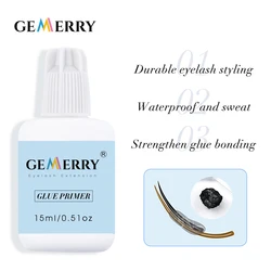 GEMERRY 15ml Eyelash Extension Glue Primer for False Lash Extend Time Adhesive Bonding Before Planting Professional Makeup Tools