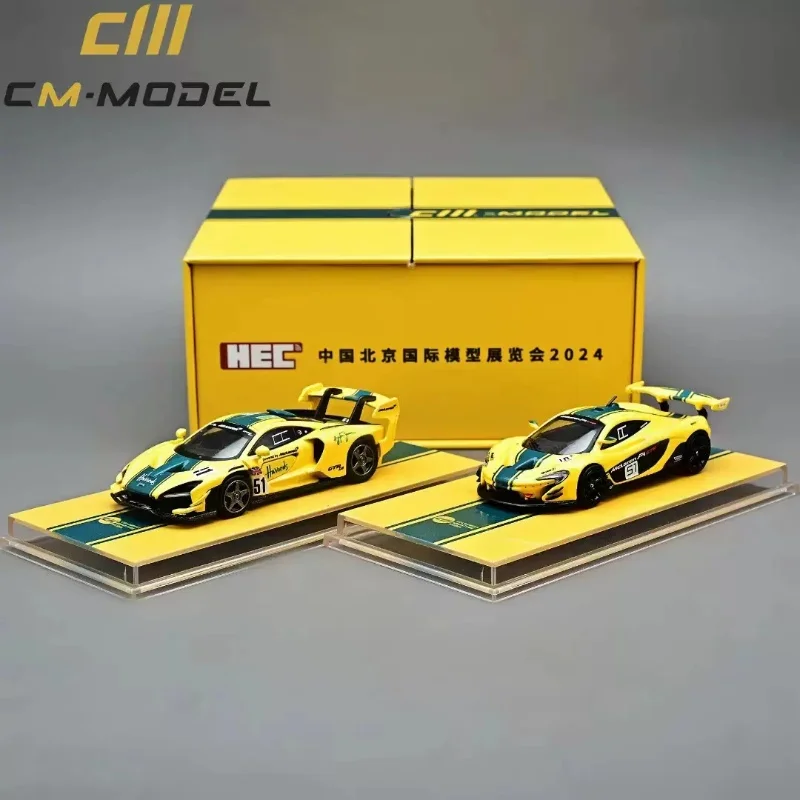 1-64-beijing-exhibition-hec-limited-p1-senna-gtr-set-миниатюрная-модель-автомобиля-из-литого-под-давлением-сплава-украшения-для-взрослых