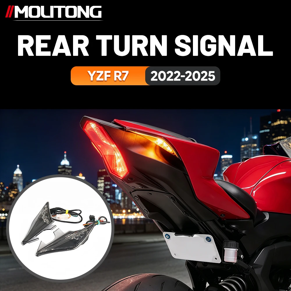 FOR YZF R7 2022-2025 Rear Turn Signal Hot Sale Curve Riding Sport Riders LED Light Plug And Play Lamp
