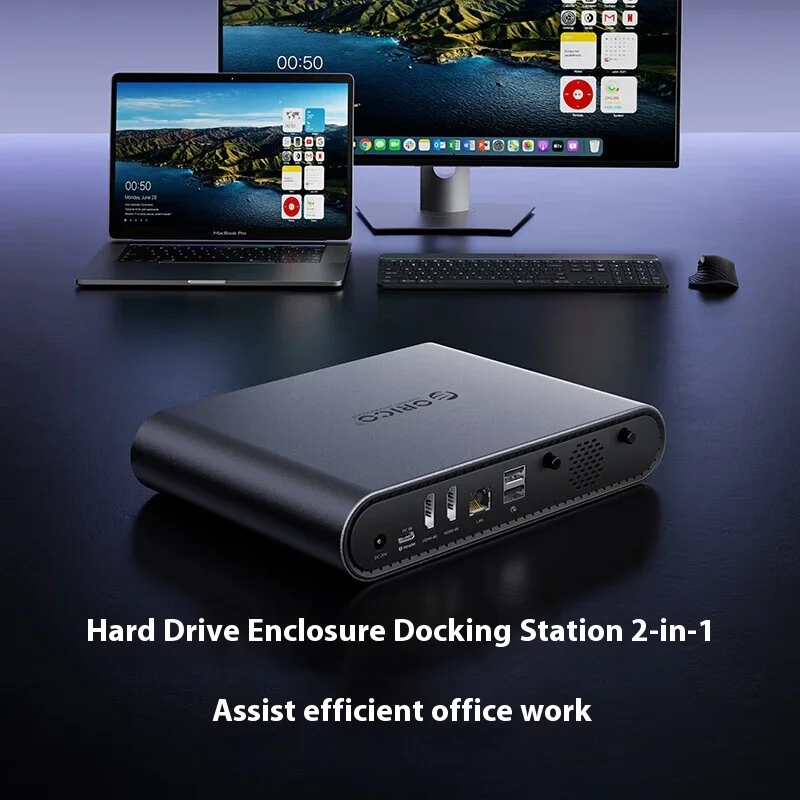 ORICO PTM2 Stations d'accueil détachable M2 boîte de disque SSD NVMe double emplacement externe multi-interface Hub d'extension personnalisé