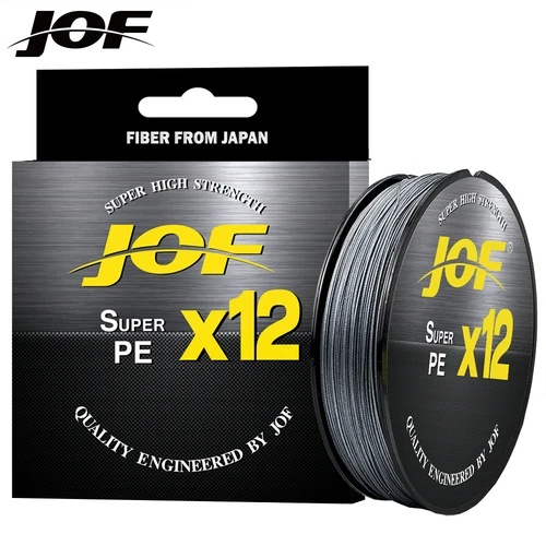 JOF X12-sedal trenzado para Pesca de carpa, multifilamento, para agua salada, 12 hebras, 100M, 300M, 25-92kg