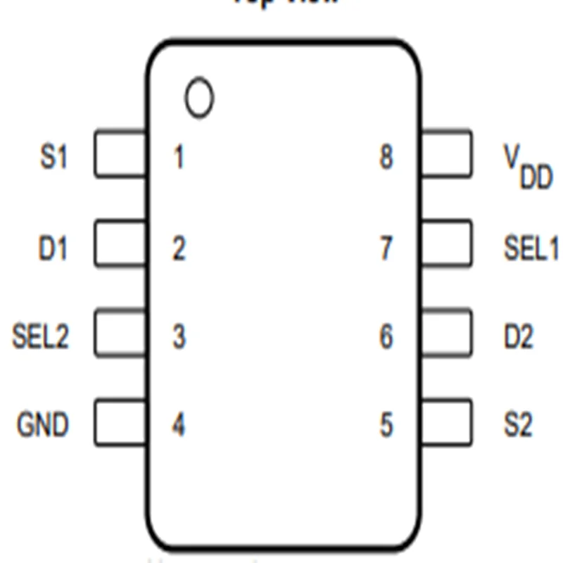 TMUX1123DGKR TMUX1123DGK 123 Low-Leakage-Current,1:1 (SPST),2-Channel Precision Switches Original IC In stock