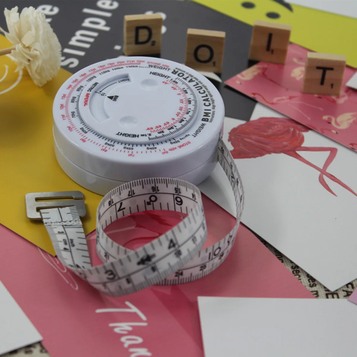 

Measuring Ruler Retractable Tape Digital Caliper BMI Tool Sports Calculator Premium Material Sturdy Accurate