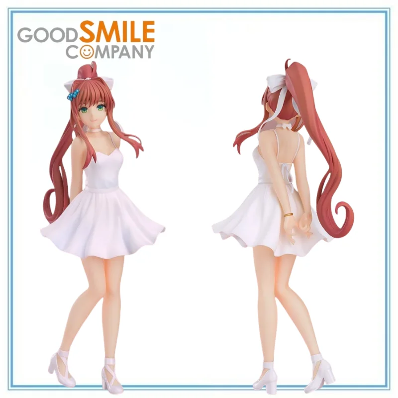

GOOD SMILE COMPANY Original in Stock Doki Doki Literature Club! Monika Pop Up Parade White Dress Ver. Anime Cartoon Gifts Toys