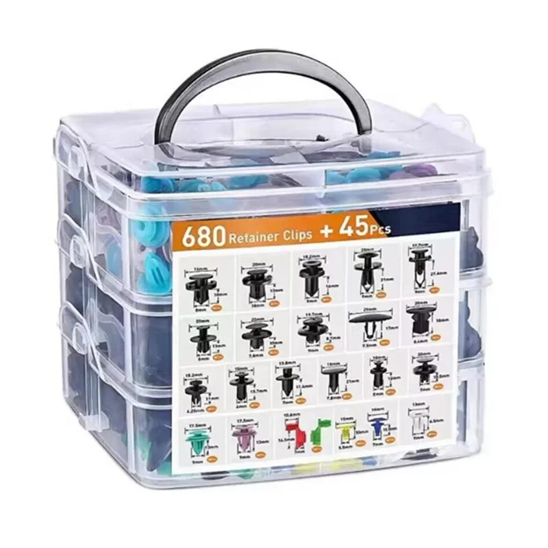 800 stks-100 stks Auto Fastener Clip Kit Spatbord Klinknagel Plastic Clips Auto Body Push Retainer Pin Klinknagel Bumper Portierbekleding Reparatie