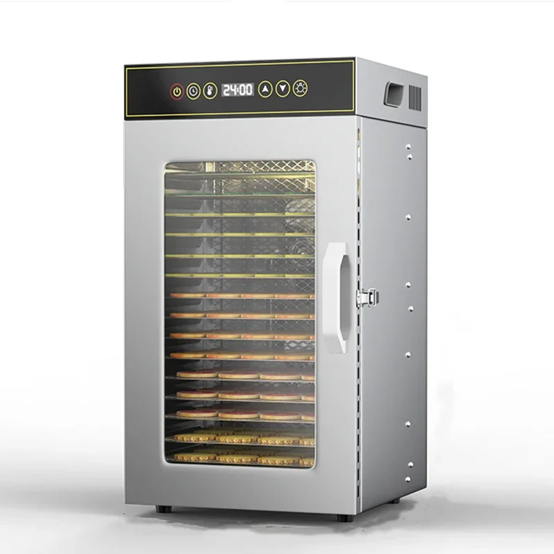 Déshydrateur alimentaire en acier inoxydable de qualité supérieure à 18 couches pour usage commercial et domestique, séchage efficace réglable pour fruits, viande, herbes