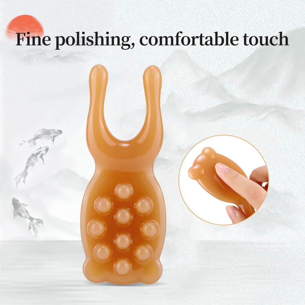 Resin Face Lifting Guasha Scraping Massage Facial Tools Massage Plate Reduce Puffiness Nose Lifting Nose Massager