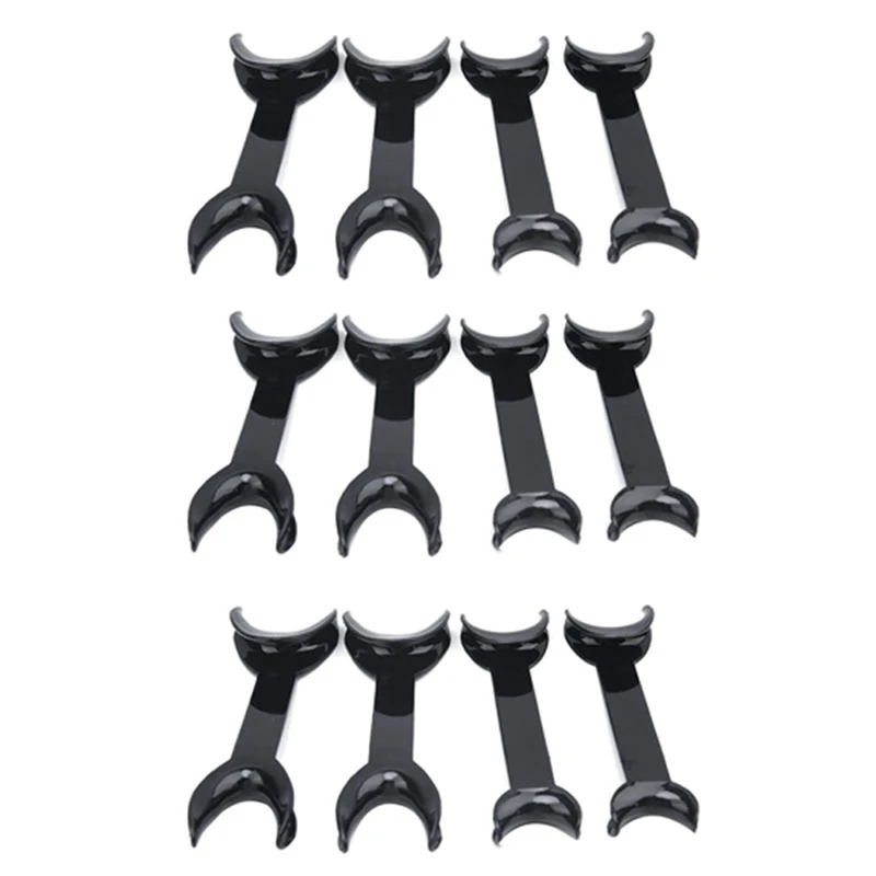 

8Pcs Black T-Shape Mouth Openers Intraoral Cheek Lip Retractor Opener Double Head Orthodontic Teeth Mouth Opener Tool