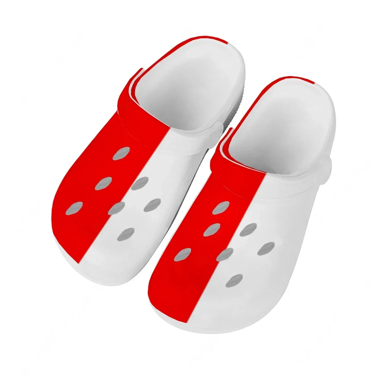 

Indonesia National Flag Water Shoes Women Teenager Comfortable Home Garden Clogs Custom Sandals Beach Breathable Hole Slippers