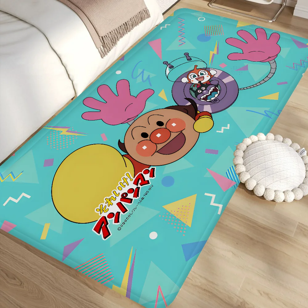 

Anpanman Anime Room Mats Retro Multiple Choice Living Room Kitchen Rug Non-Slip Welcome Rug
