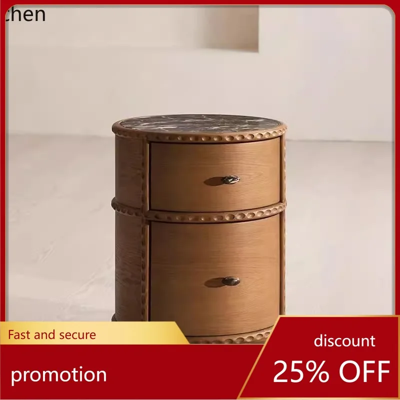 

HT solid wood bedside table, bedroom bedside table, small apartment storage locker