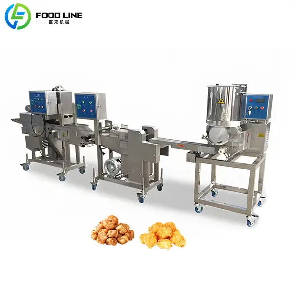 Fried Chicken Nugget Production Line Chicken Nuggets Processing Line Chicken Nuggets Making Machine