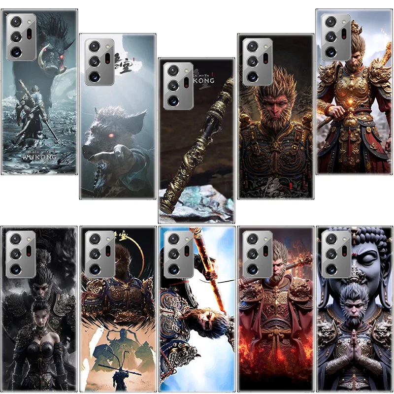 

Black Myth Wu Kong Phone Case For Samsung Galaxy S25 Edge S24 S23 FE S22 S26 Ultra S21 S20 S10 Plus Capa Soft