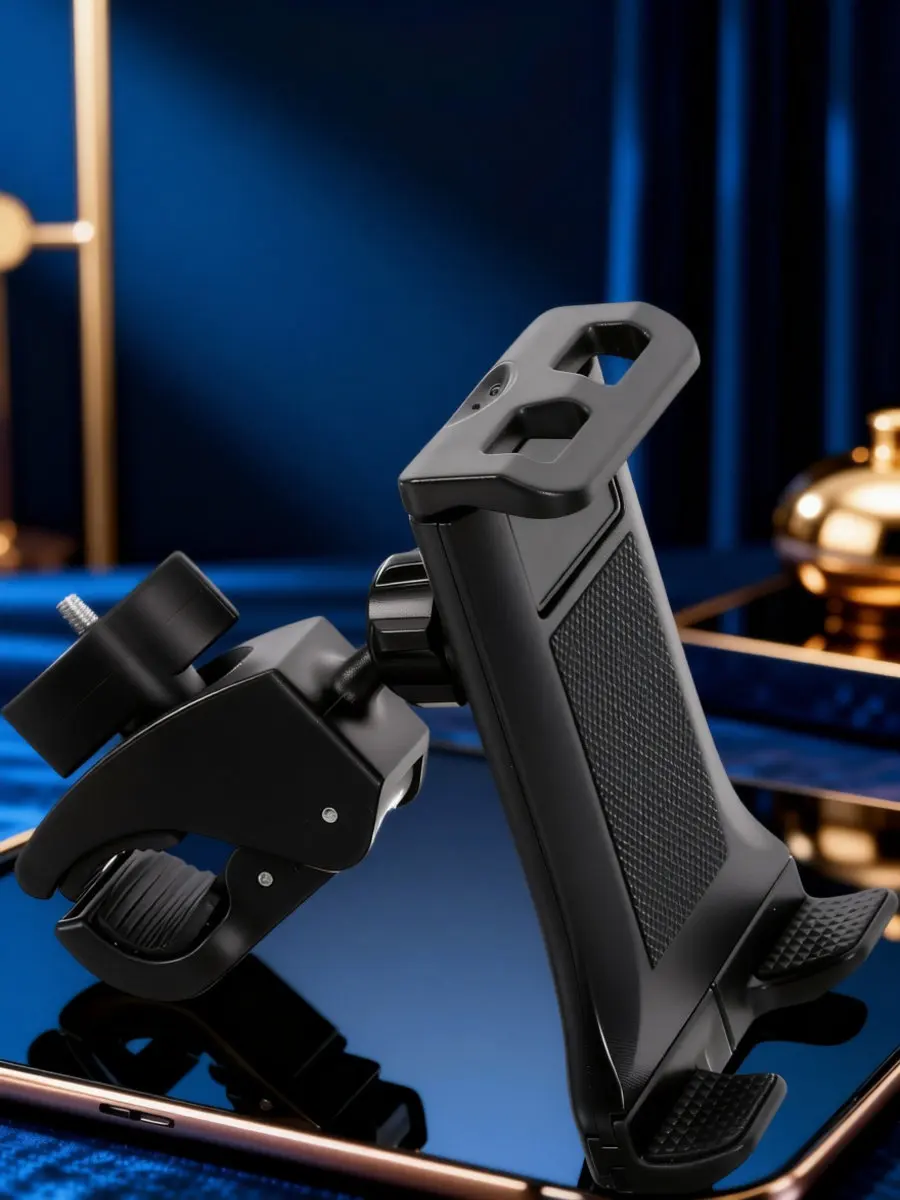 Bicycle Phone Holder Exercise Bike Tablet Rack 360 Degree Rotation Easy Install Remove for Better Workout Experience