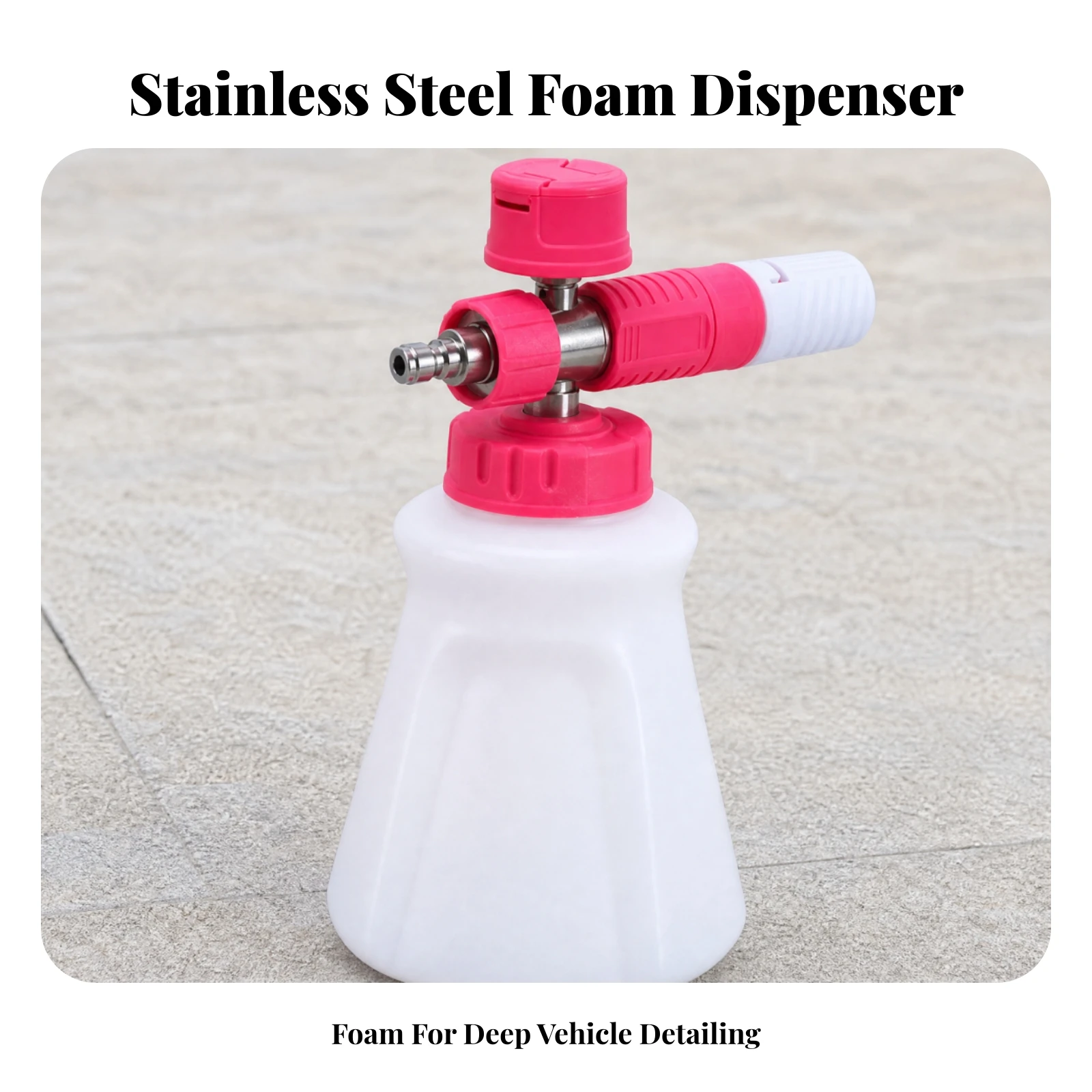 Pressure Washer Attachment Refillable Pressure Washer Foam Pot Cleaning Tool Multi-Use