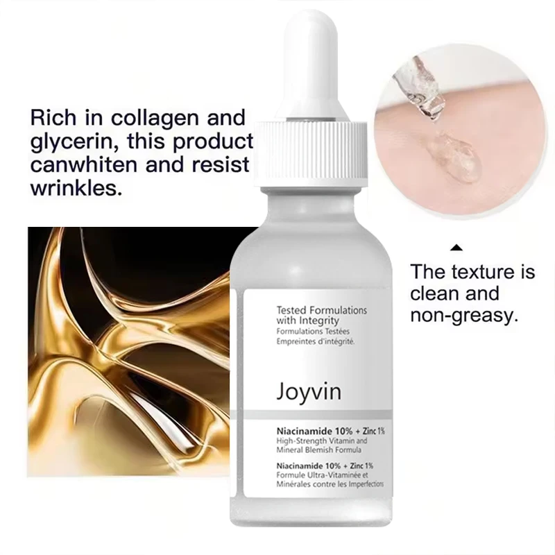 Niacinamide Serum 30ml Brightening Pore Minimizer Fade Dark Spots Hydrating Even Skin Tone Anti Aging Face Serum Non Irritating