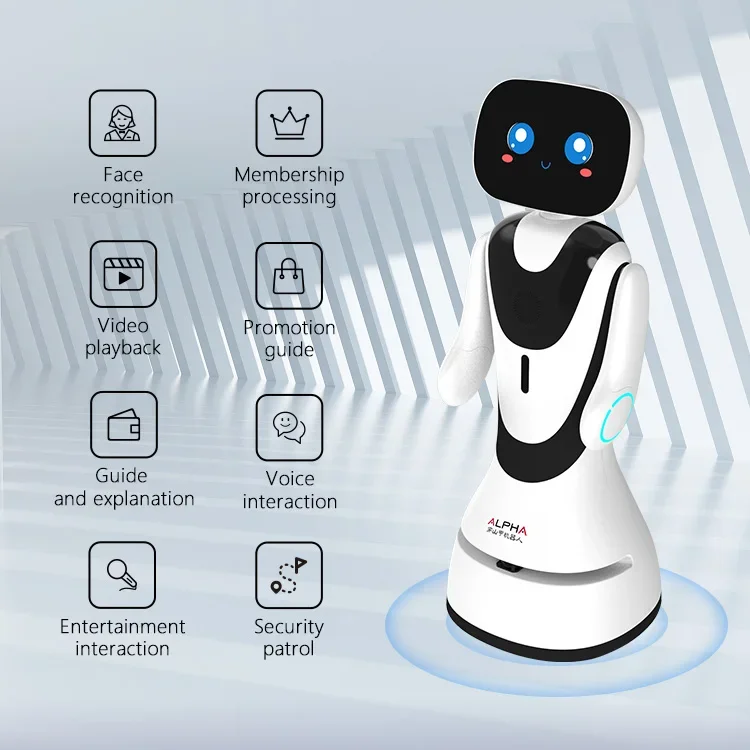 robot Timo programmable open sdk intelligent reception robot with rotatable head