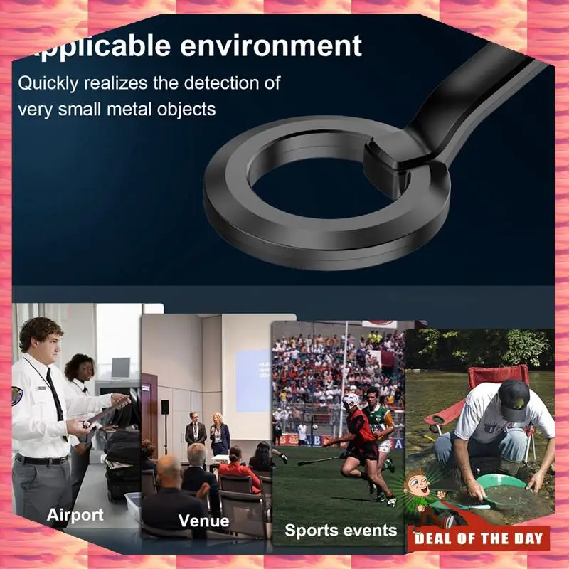 24-Hour Delivery Metal Detector Handheld Alarm High Sensitivity Metal Scanner Security Checker Pinpointer Search Coil Metal Dete