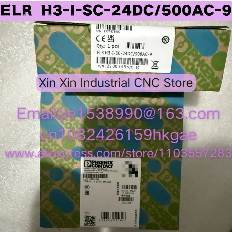 Brand ELR H3-I-SC-24DC/500AC-9 Order No. 2900545 New Original