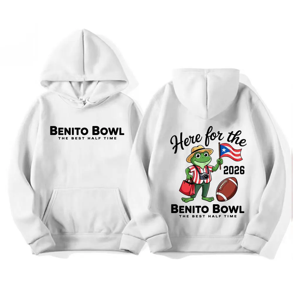 هنا لـ Benito Bowl بلوزات كرتونية لطيفة على شكل أرنب سيئ 2026 جولة هوديس للرجال والنساء موضة Y2k سترة كبيرة الحجم ملابس الشارع