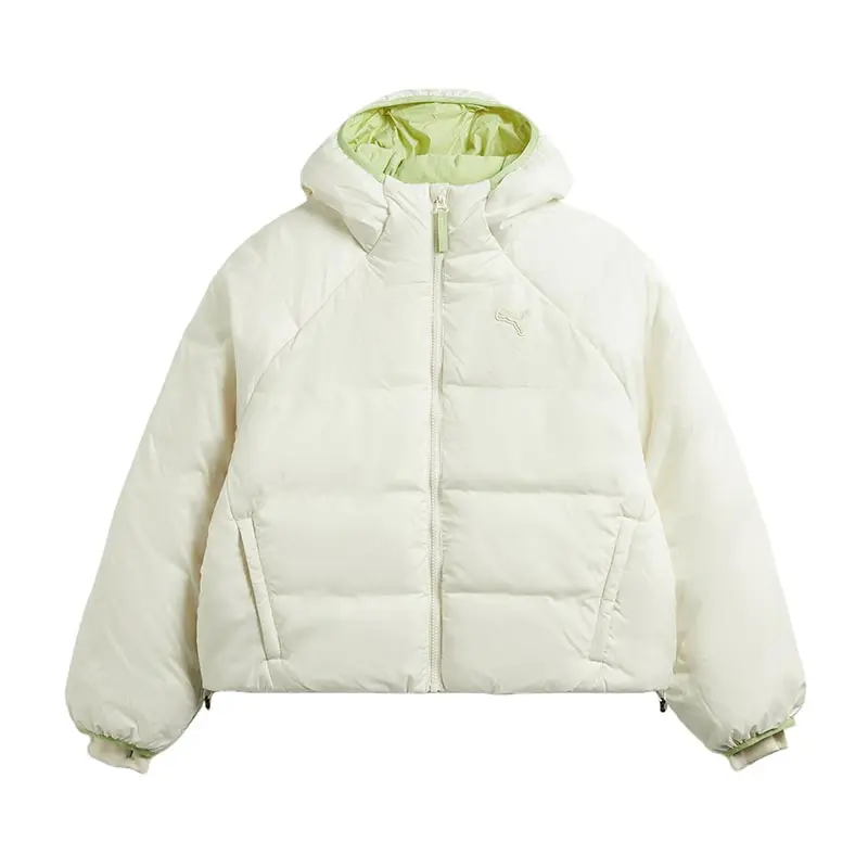 

Puma Зимняя бежевая женская новая спортивная одежда Повседневная стеганая куртка 63573187