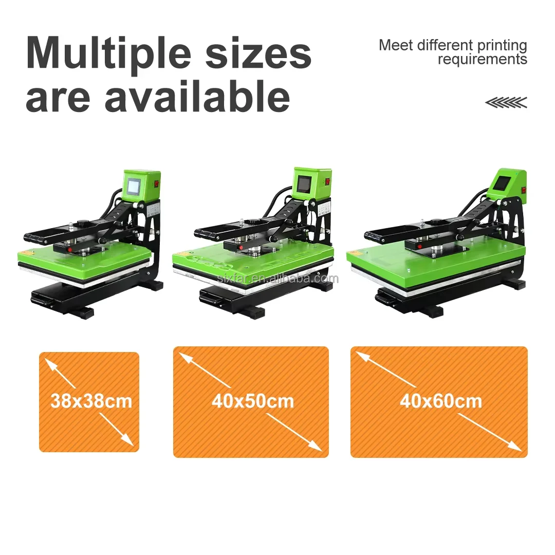 Big Size Auto Open Slide-out Design T-shirt Heat Press Machine T-shirt Threadable Sublimation Transfer Machine 40cm 50cm 60cm