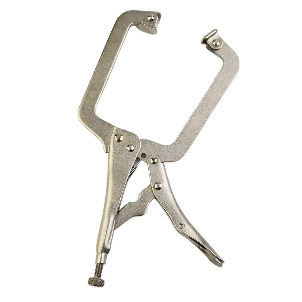 9 Inch Steel C Clamp Vise Grip Locking Welding Pliers Wood Tenon Locator Pincers Tongs Forceps Hand Woodworking Repair