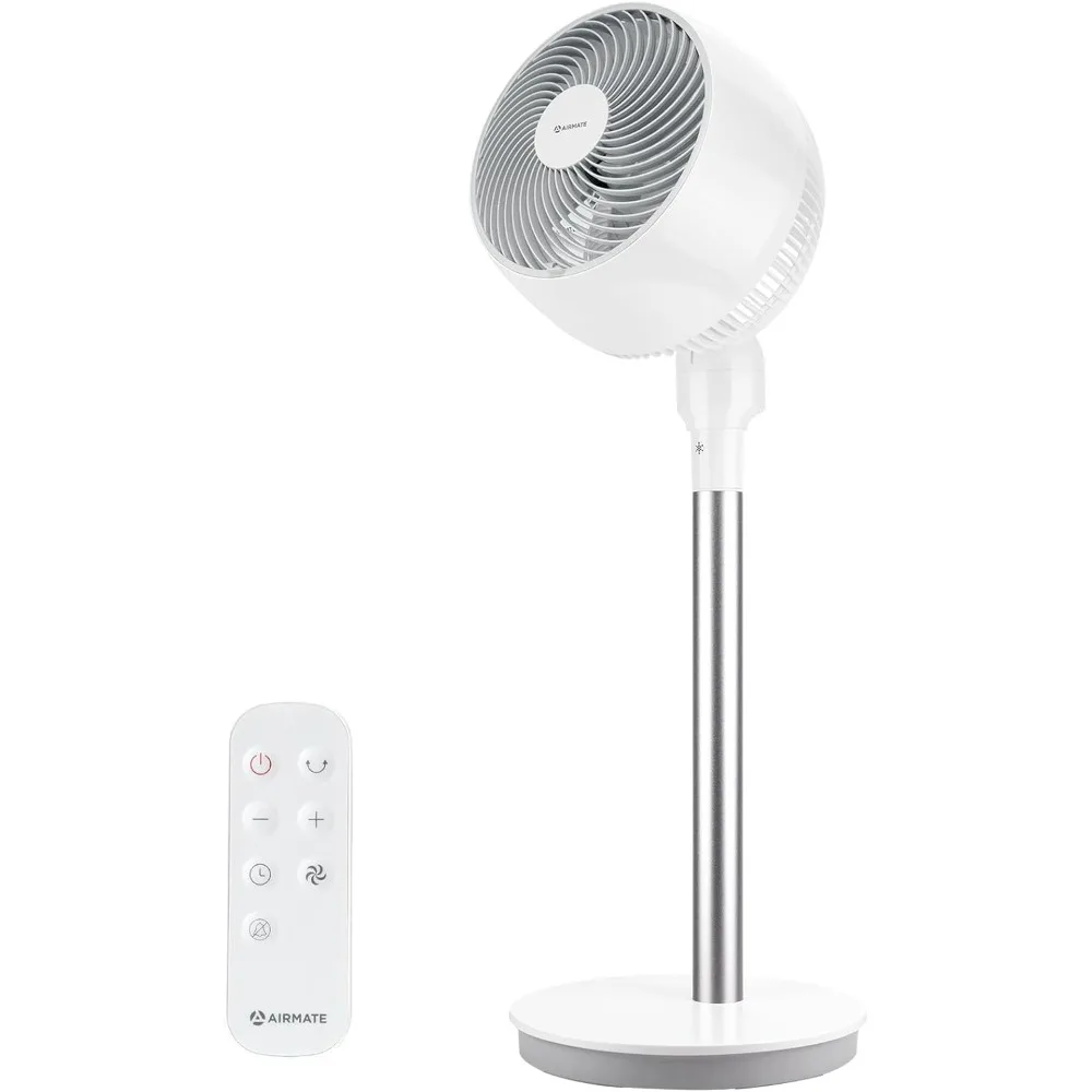 HAOYUNMA Air Circulator Fan with Remote,Oscillating Fans for Indoors Turbo Silence,Pedestal Fan,Quiet Cooling Fan with 4 Modes