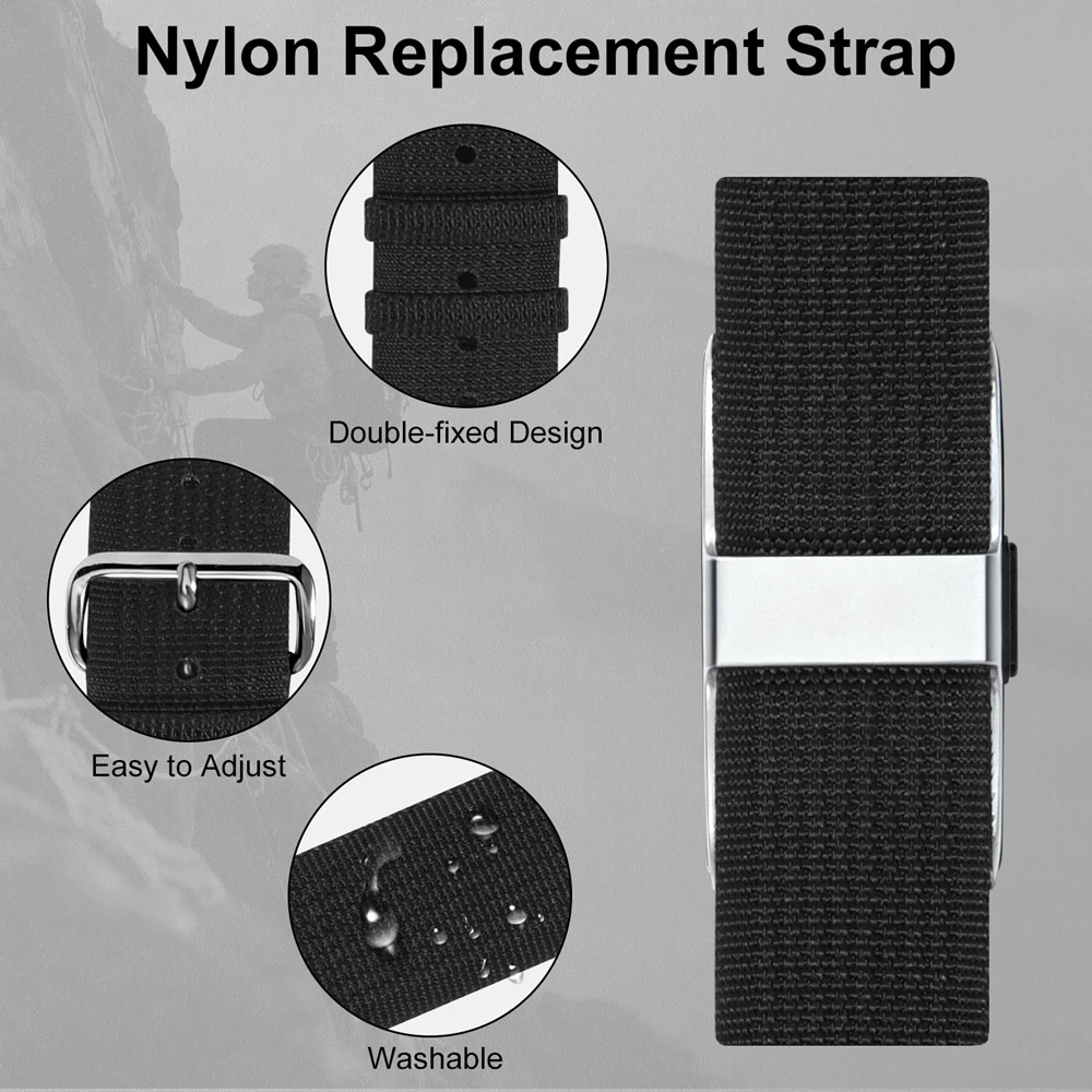 Non-slip Replacement Strap Replacement Nylon Strap for Hume Health Band Soft Adjustable Sports Wristband Breathable Fitness