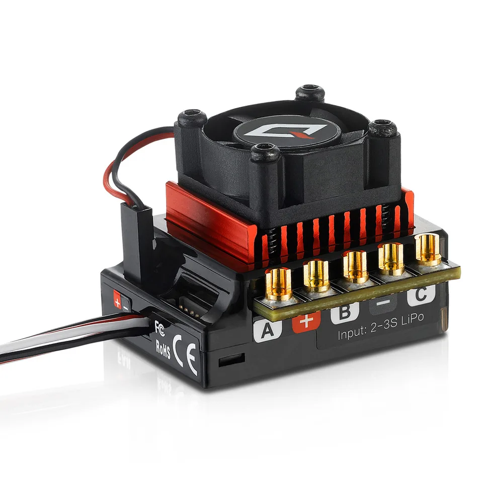 HobbyWing QuicRun 10BL120G2 ESC 120A LED プログラム付き